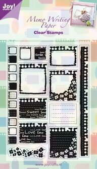 Clear stamp memo a6 p/12st