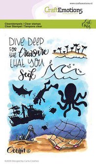 Clear stamp Ocean 6 A6 p/st