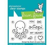 Clear stamp Octopi My Heart octopus p/st