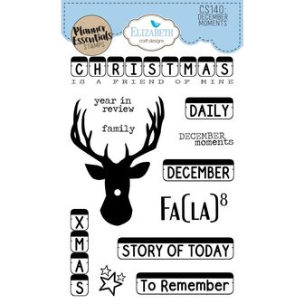 Clear stamp planner December moments A6 p/st