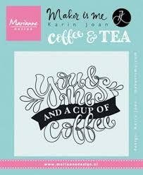 Clear stamp Quote You &amp; me and a cup of coffee 9x11cm p/st