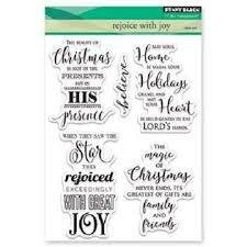 Clear stamp Rejoice with joy A5