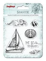 Clear stamp 10x11cm p/st seaside boot 