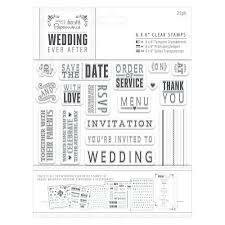 Clear stamp Wedding Sentiments 15x15cm p/set