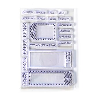 Clear stamp Sidekick 100% labels 10x15cm p/st