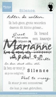 Clear stamp Silence p/st