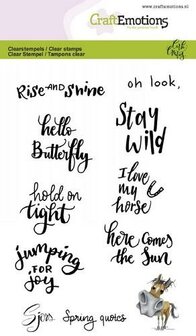 Clear stamp Sjors Spring quotes A6 p/st