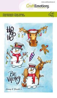 Clear stamp Snowy&amp;friends1 A6 p/st