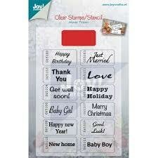 Clear stamp Ticket p/st