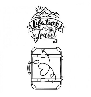 Clear stamp Suitcase Life Time p/st