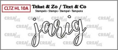 Clear stamp jarig p/st Tekst &amp; Zo
