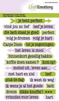 Clear stamp tekst typewriter spiritueel A6 /st