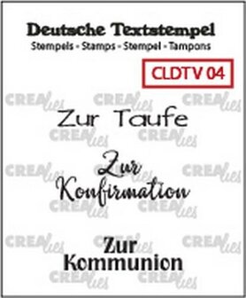 Clear stamp zur taufe 04 p/st Tekst 