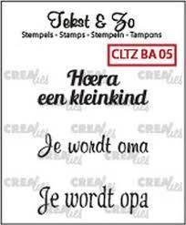 Clear stamp nr.05 Baby p/st Tekst&amp;Zo 