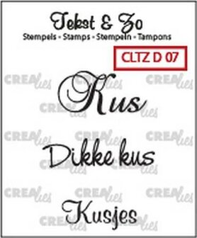 Clear stamp nr.07 Divers  p/st Tekst&amp;Zo 