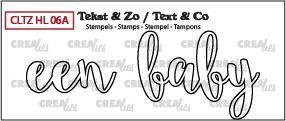 Clear stamp Een baby omlijning p/st Tekst&amp;Zo