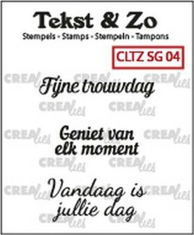 Clear stamp nr.04 Speciale Gelegenheden p/st Tekst&amp;Zo 