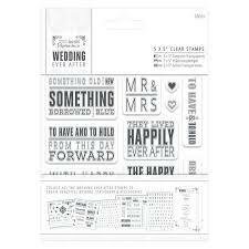 Clear stamp wedding Sentiments 12x12cm p/st