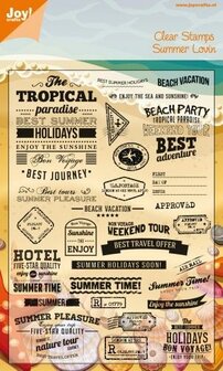 Clear stamp tropical summer p/st