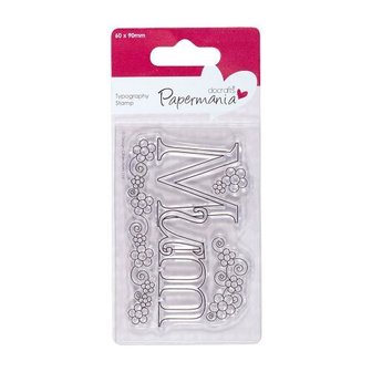 Clear stamp Typography Mum 60x90mm p/st