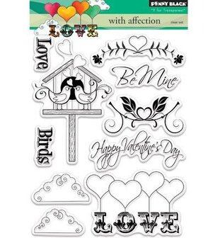 Clear stamp vogelhuis With Affection A5