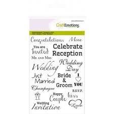 Clear stamp wedding p/st