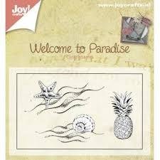Clear stamp Welcome to paradise p/st