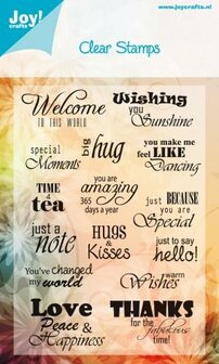Clear stamp welcome to this world p/st