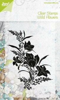 Clear stamp wild flowers p/st