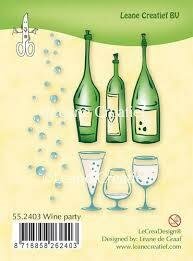 Clear stamp Wine party p/st