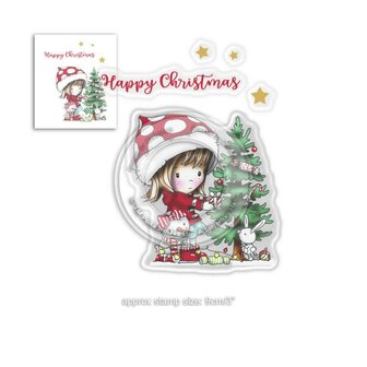 Clear stamp Winnie Christmas Tree p/st
