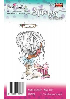 Clear stamp Winnie Heavenly Wrap it Up p/st
