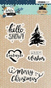 Clear stamp nr.418 Winter Joys A6 hello p/st