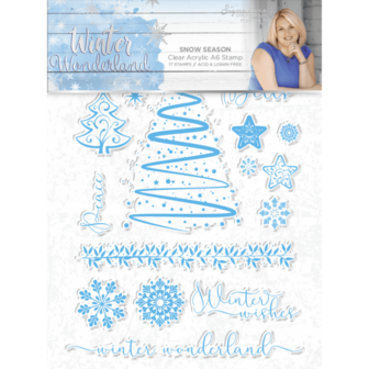 Clear stamp Winter Wonderland Snow Season A6 p/17st