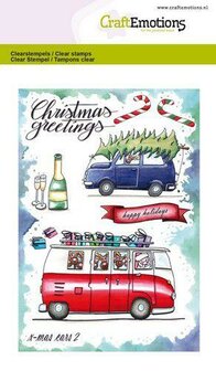 Clear stamp x-mas cars2 A6 p/st