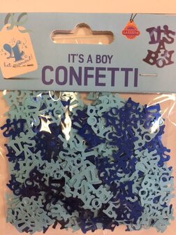 Confetti donkerblauw/lichtblauw It&#039;s A Boy p/set