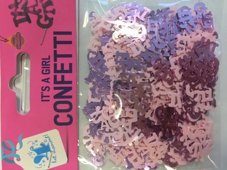 Confetti It&#039;s A girl p/set