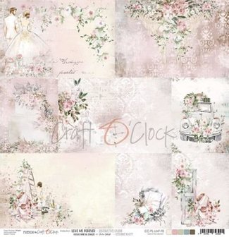 Decoratieve kaartjes Love me Forever 30.5x30.5cm p/vel