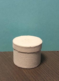 Doos cotton rond 45mmx5cm p/st creme