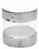 Doos duo Rond 4x4cm p/st zilver