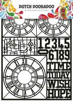 Dutch Paper Art Clocks A5 p/st