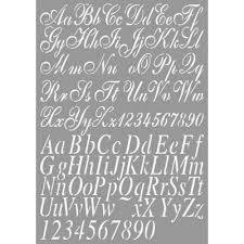 Dutch Stencil Art Alphabet2 A4 p/st