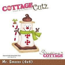 Stans cutz Mr. Smores sneeuwpop 9.5x9.5cm p/st