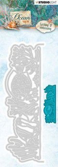 Stans nr.195 Ocean View border 143x48mm p/st embossing 