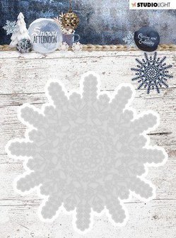 Stans nr.216 Snowy Afternoon ijsster 102x102mm p/st embossing