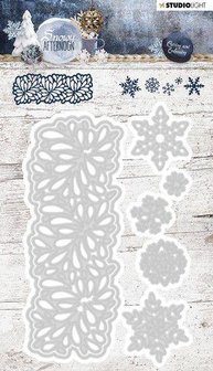 Stans nr.219 Snowy Afternoon ijssterrand 88x139mm p/st embossing