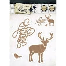 Stans  nr.13 embossing Stencil Frozen Forest p/st