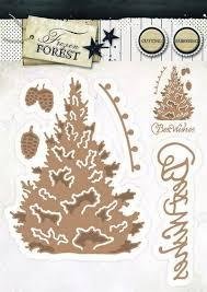 Stans nr.14 embossing Stencil Frozen Forest p/st