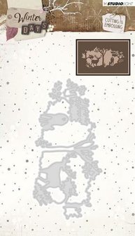 Stans embossing Stencil nr.112 Winter Days 120x60mm p/st