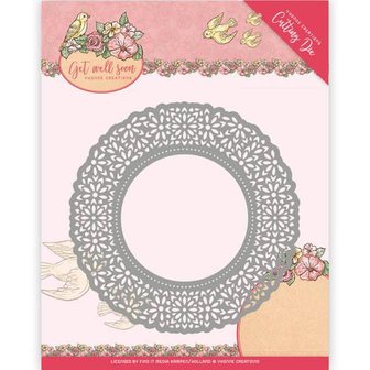 Stans Get Well Soon Flower Doily p/st